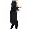 Women Long Sleeve Solid Color Coat Thick S Drawstring Long Lady Jacket Women Clothes