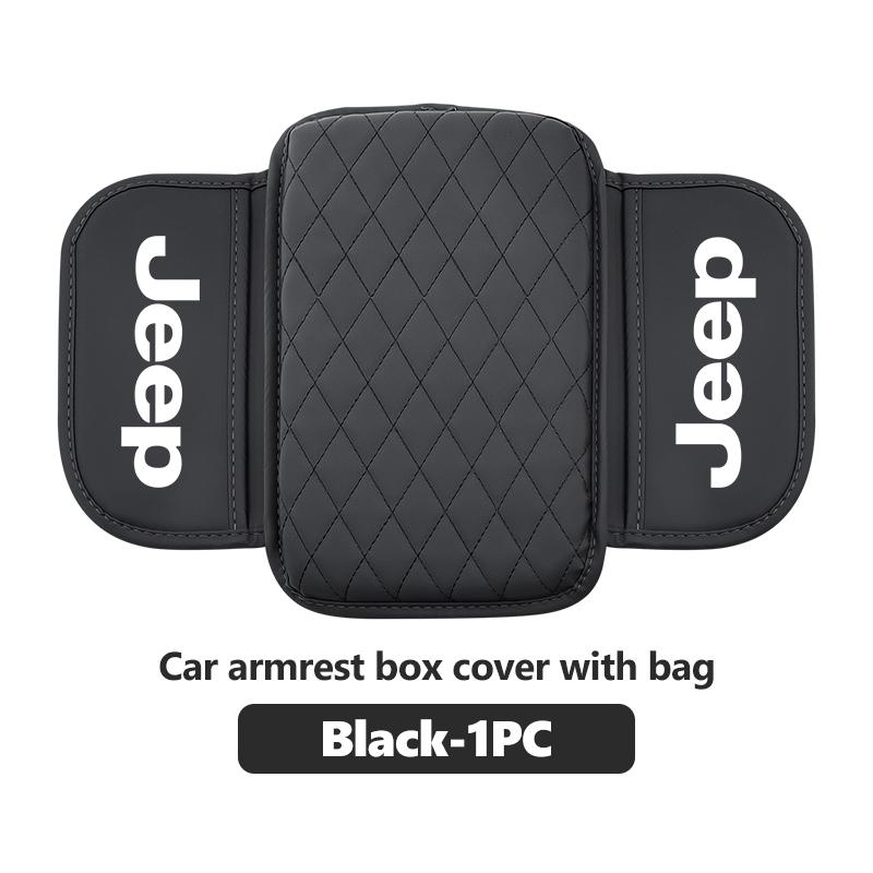 Car Center Console Armrest Pad Leather Handrail Box Protective Cover For Jeep Grand Cherokee Patriot Renegade Compass Wrangler
