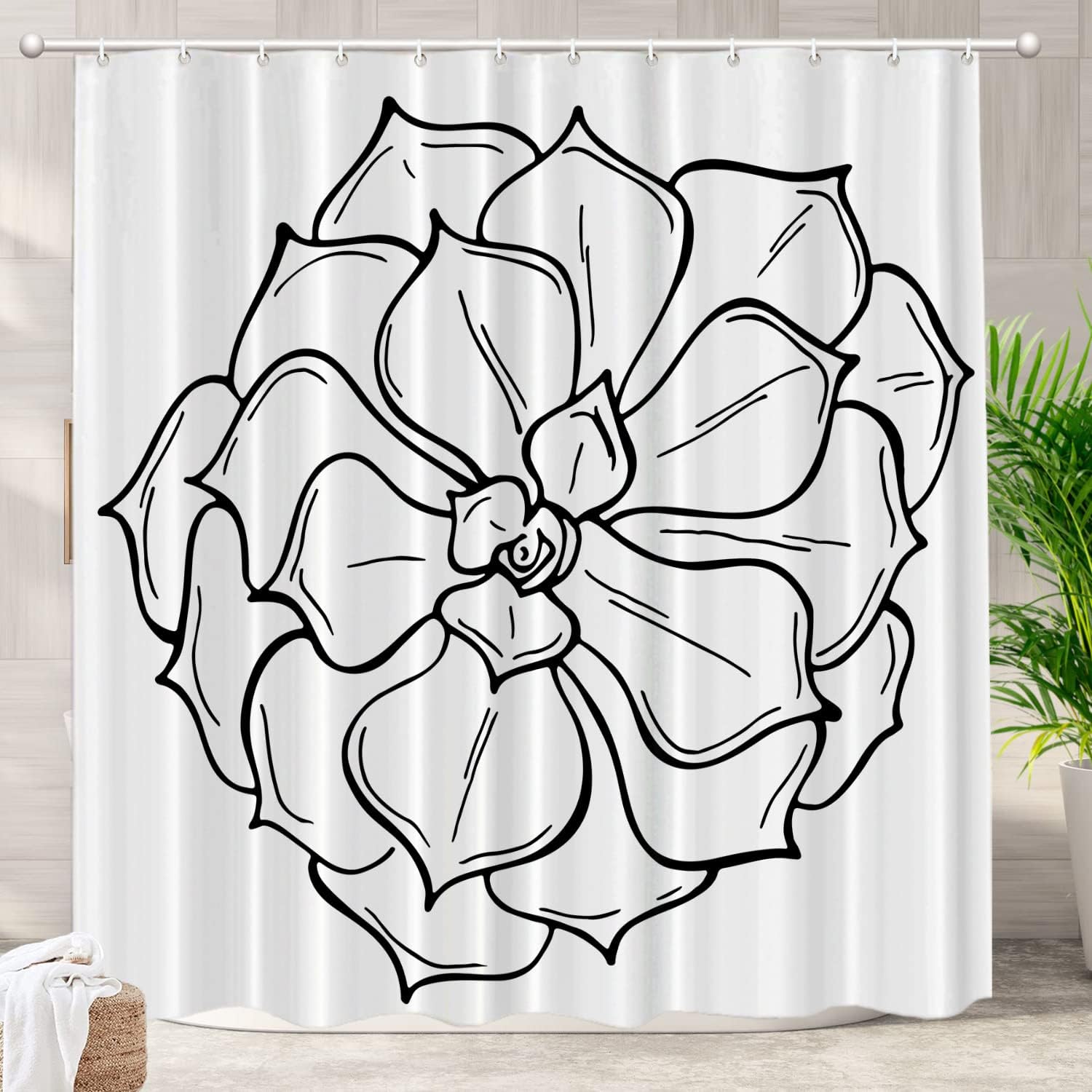 

Tree Of Life Decorative Shower Curtain, Green Cute Shower Curtain Bathroom Farmhouse Bathtub Decorative Waterproof W60H190(CM)-1 Pcs