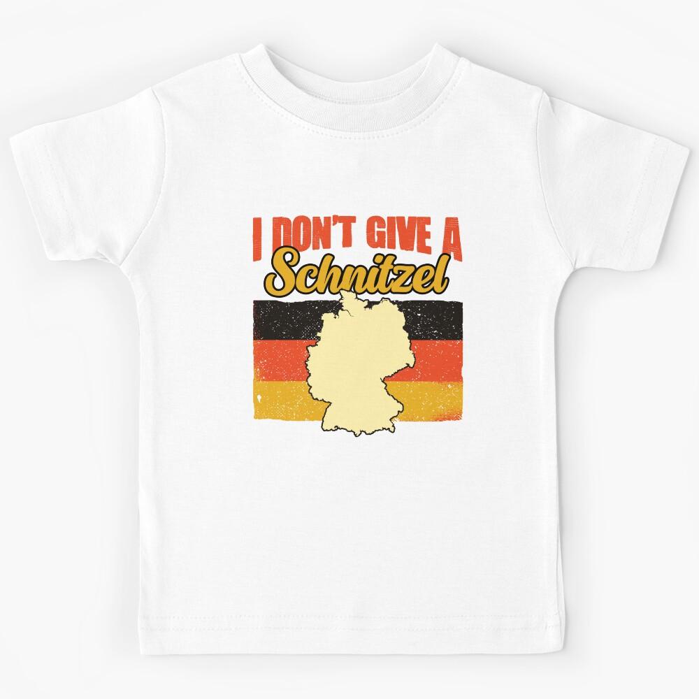 I Don t Give A Schnitzel Funny Germany German Deutsch Humor Kids T-Shirt 140