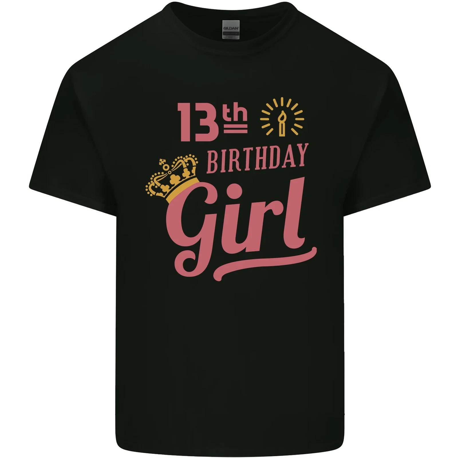 

13th Birthday Girl 13 Year Old Princess Kids T-Shirt Childrens 2XL