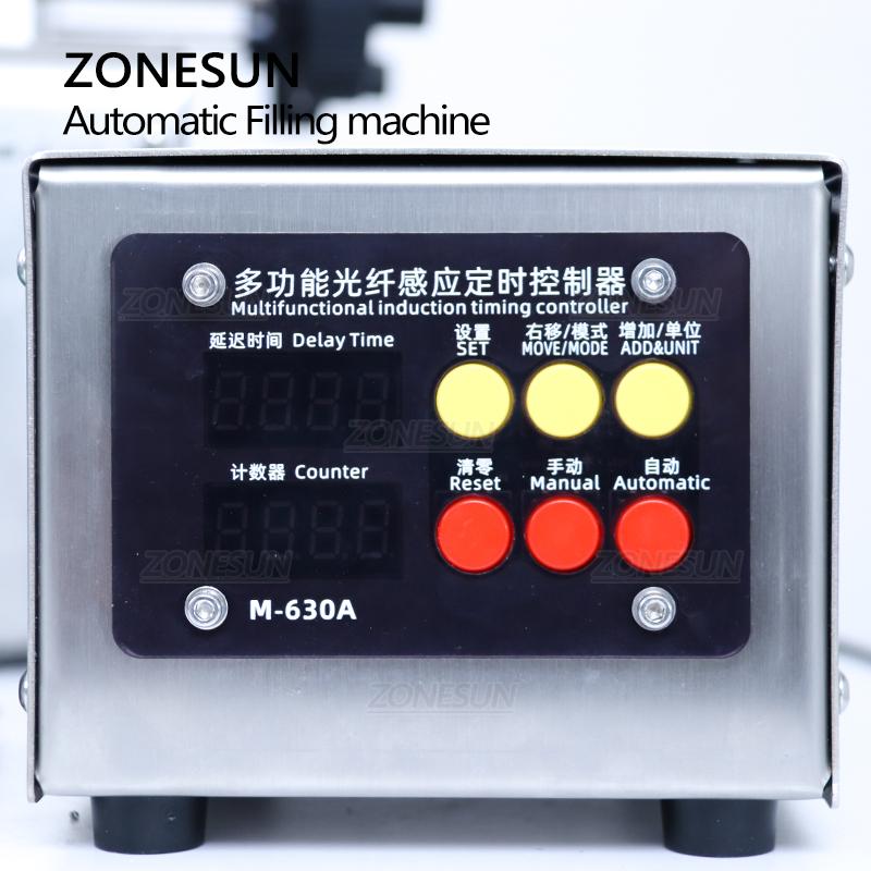 ZONESUN ZS-DTYT2L Automatic Pneumatic 2 Heads Liquid Filling Machine For Digital Control Juice Beverage Bottle Filler