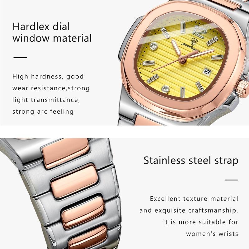 POEDAGAR Luxury Woman Watch Sports Quartz Ladies Watch for Women Waterproof Luminous Date Female Clock Dress Watches+box