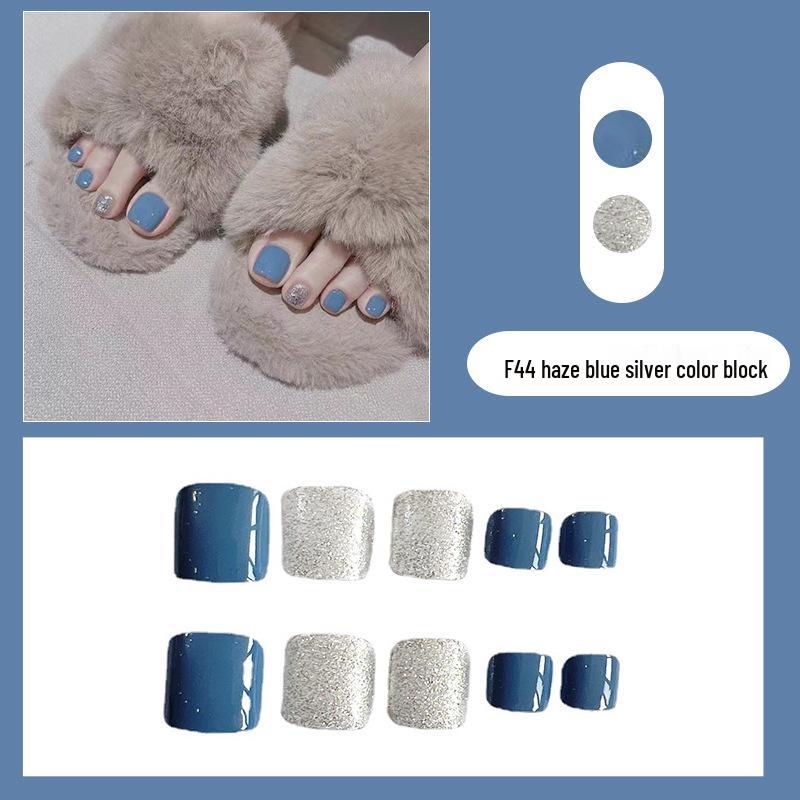 

Хит продаж, носимые съемные типсы для ногтей на ногах: Различные стили готовых накладных наклеек для ногтей на ногах