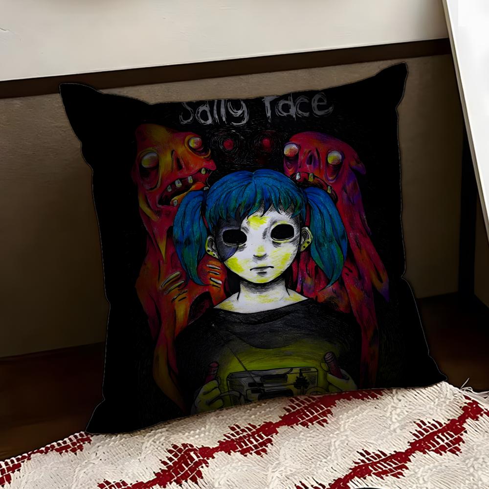 Band SSally FFace Cushion Cover Reversible Soft Durable Pillow Cover Home Car MultiScene Use for Daily Comfort