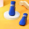 4Pcs Mesh Rain Boots Soft-sole Pet Footwear Portable Pet Sandals  For Small Medium Pets
