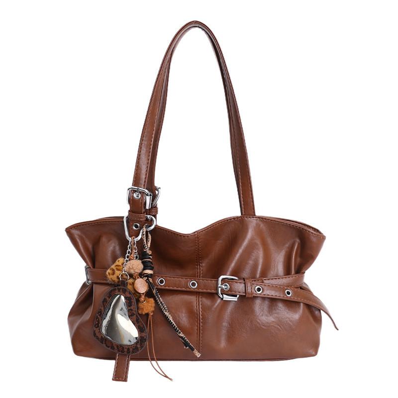 Classic Pu Leather Tote Bag For Women With Zipper Closure And Inner Pouch For Daily Office Use