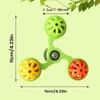 Hanging Parrot Wheel with Bell Interactive Bird Cage Toy for Chewing Parrot Spinner  Bird Cage Use