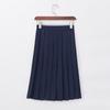 Navy Three-Piece JK Uniform Set: Short Skirt & Long Sleeve