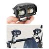 Multiple Mount LED Motorcycle Light High Brightness White Yellow Beam Shockproof Housing For Nighttime Road Illumination