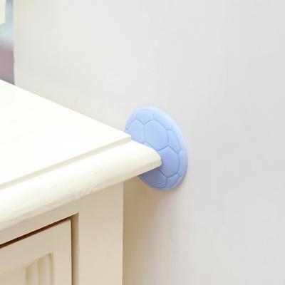 1 Pc Transparent Soft Silicone Wall Protector Self-adhesive Door Handle Bumper Protective Plug Non-slip Round Doors Stop Muffler