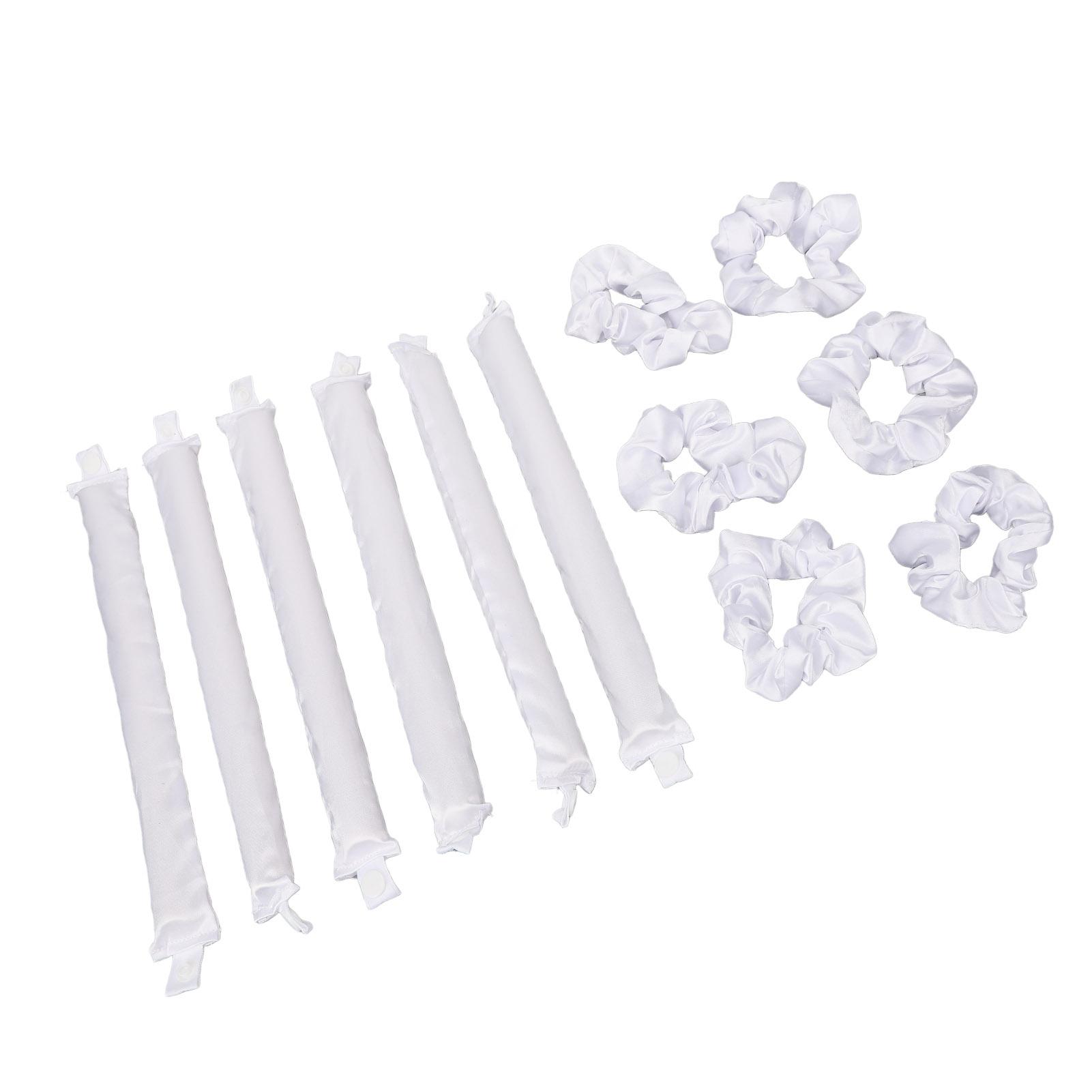 

Satin Pillow Rollers Satin Covered Heatless Hair Curlers Flexible Rollers for Heatless Curls for All Hair Types