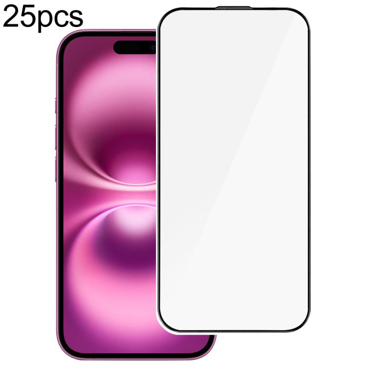 25pcs High Aluminum 380 Glue Silk Screen Printed Tempered Glass Film