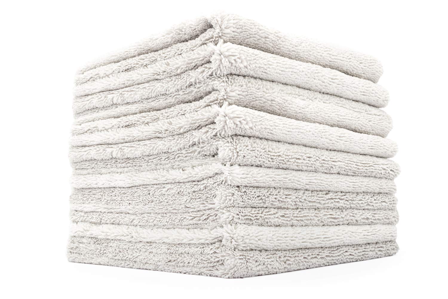 

The Rag Company Creature Edgeless Towels, 40x40cm, Pack of 10, Car Wash Compound Remover, Wax, Sealant Remover, Multi-Purpose Towels (Ice Gray)