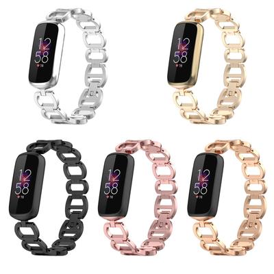 Phoebe Fitbit Luxe Compatible Metal Strap Bracelet - Alloy Chain Wristband, One Size