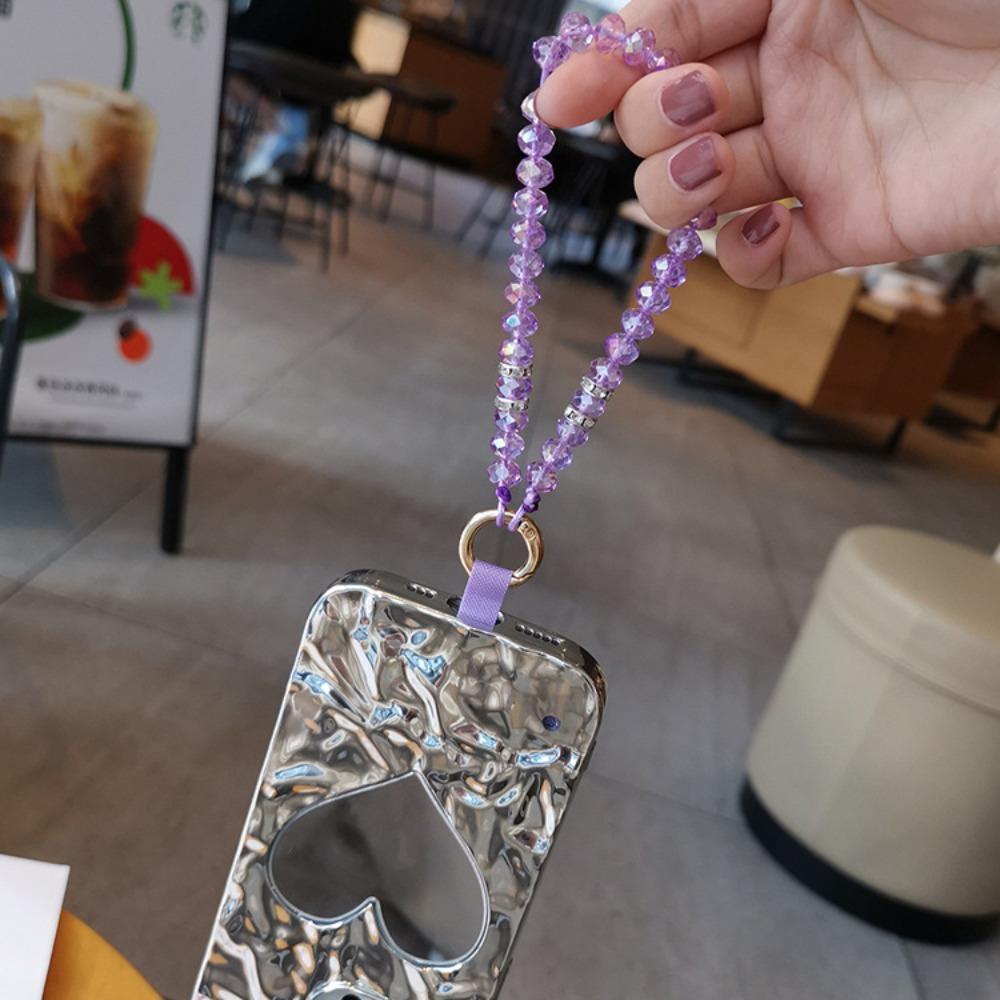 Šňůrka na mobilní telefon Řetízek na mobil proti ztrátě Křišťálové popruhy na telefon Ozdoba na batoh