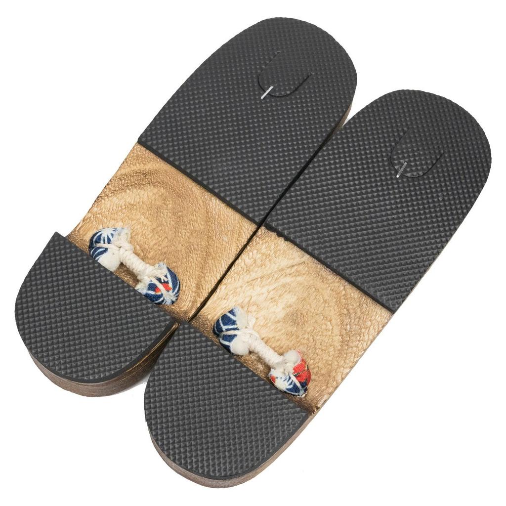 Geta Burnt Paulownia Tea [KYOETSU] [Kyoetsu] Sandals, Wood, Base, Women's (M, 15)