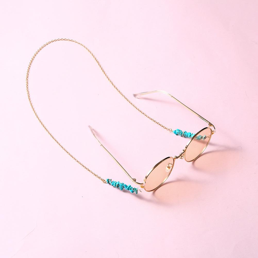 Eyeglasses Chain Retro Turquoise Vintage Metal Non-slip Glasses Chain