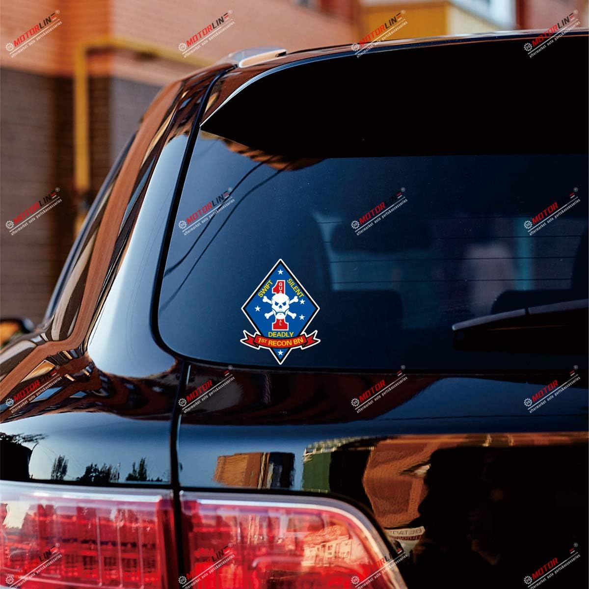 2X Glossy 4 Inches 1st Reconnaissance Battalion 1st Recon Bn Decal Vinyl Sticker Car Laptop Window