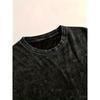 Herren 100% Gewaschenes Schwarzes Printmuster Retro Rundhals T-Shirt, Lässiges All-Match Locker Sommer Kurzarm Tee, Tägliches Tragen