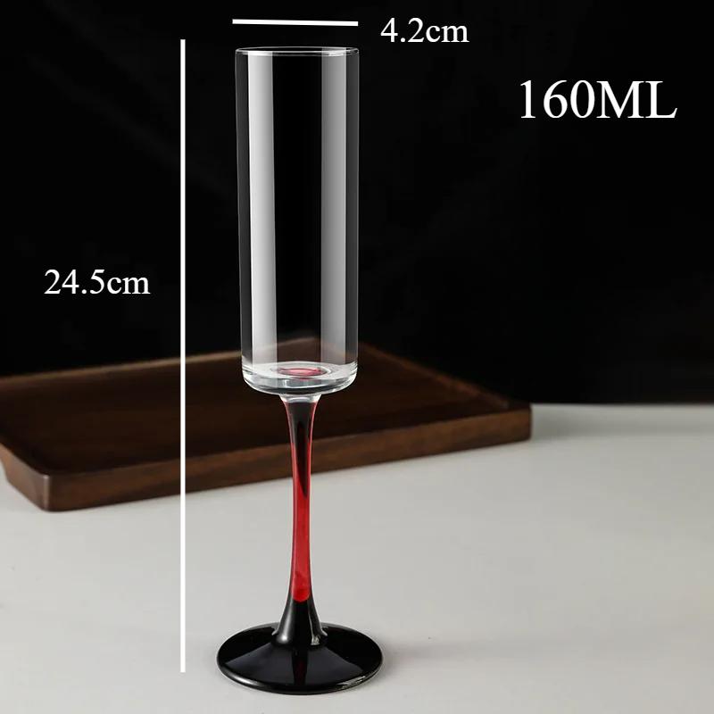 

Европейский стиль Красный рычаг Бокал для шампанского Дом Премиальное ощущение Креативное стекло Бокал для красного вина Бокал хайбол Набор бокалов высокого класса