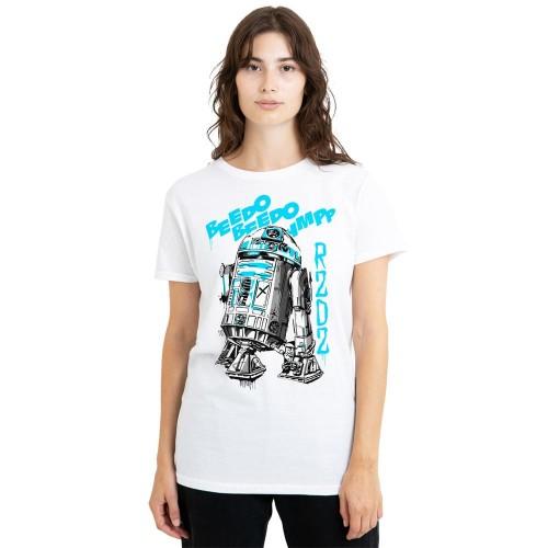 Star Wars Womens/Ladies R2-D2 Graffiti T-Shirt