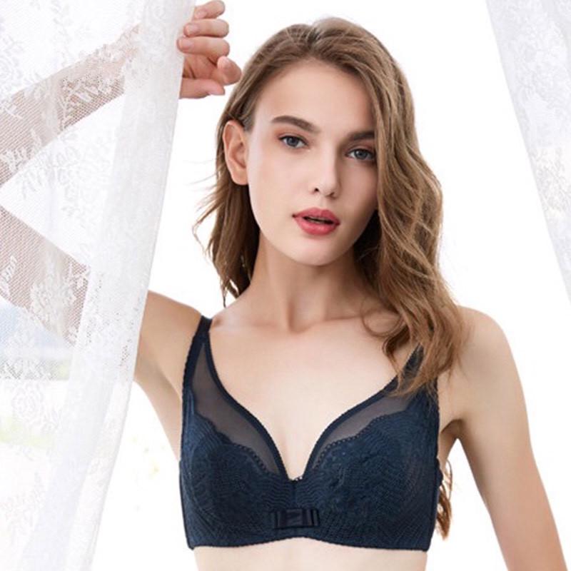 

Бюстгальтер с кружевными кроличьими ушками, дышащий, комфортный, с мягким стальным кольцом и регулируемой боковой поддержкой - Модель 1088 36C