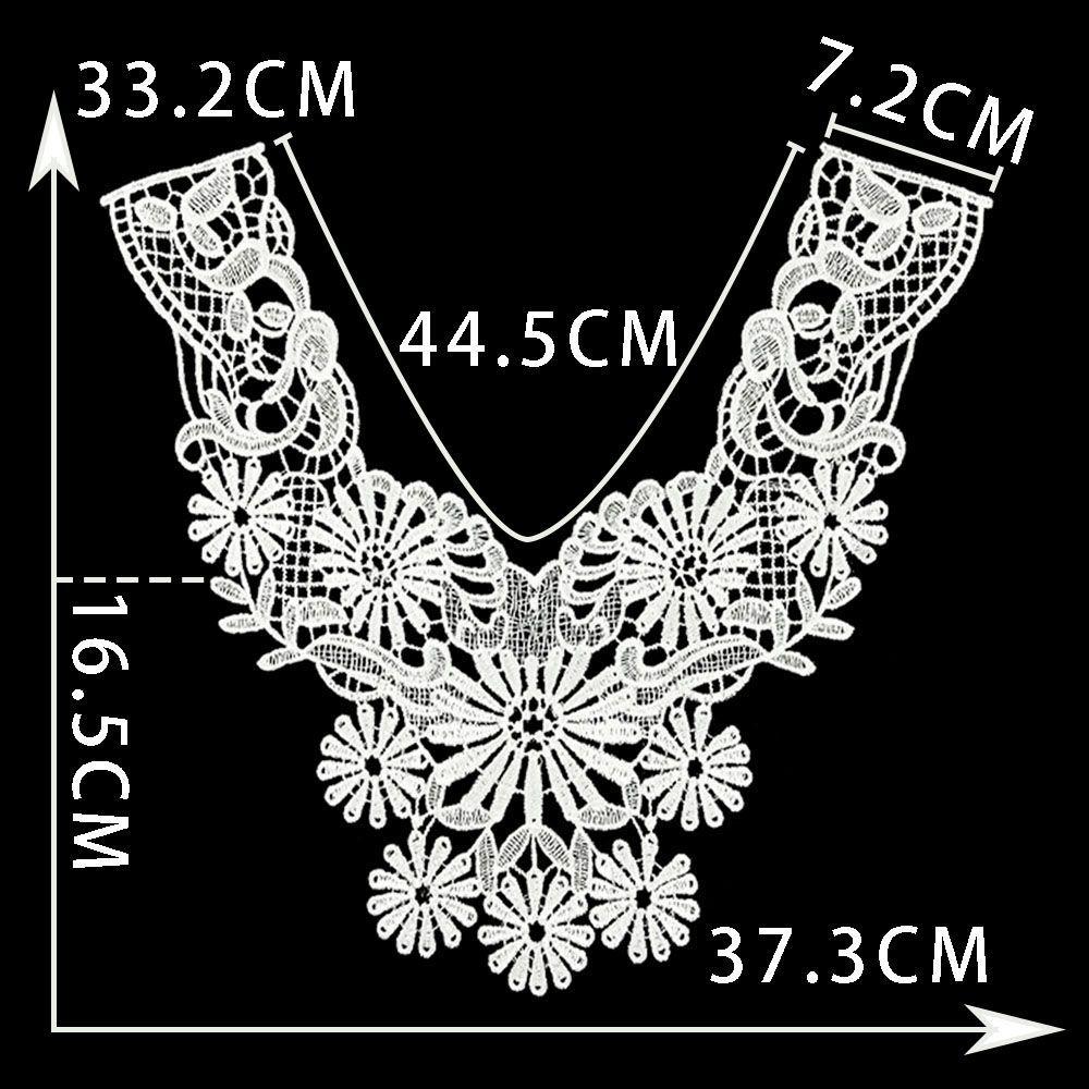 Black And White I Hollow Collar Diy Embroidery Lace Decorative Clothing Accessories Sewing Accessories