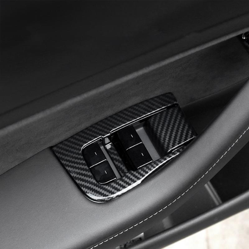 14 buc Buton Comutator Ridicare Geam Auto Cadru Decorativ Autocolante Acoperire Protector Garnitură Pentru Tesla Model 3 Y Accesorii