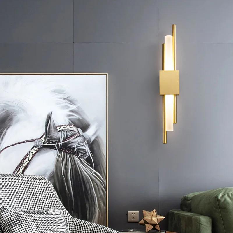 Nordic LED Wall Lamp Indoor Lighting Bedroom Bedside Living Room For Home Hotel Stairs Decoration Lamps Modern LED Wall Light