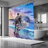 Anime Violet Evergarden Pattern Bathing Curtain Bathroom Shower Curtain Waterproof With 12 Hooks Home Deco