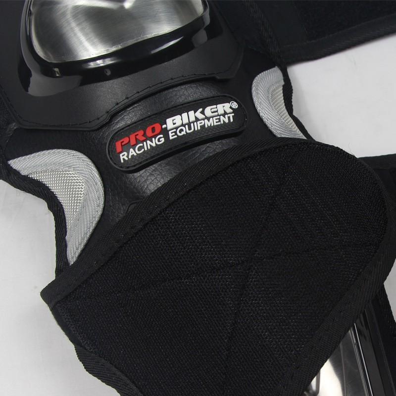 PRO-BIKER Motorcycle Protective Gear Set Stainless Steel Elbow Knee Pads Safety Crash Protection Off-Road Street Riding