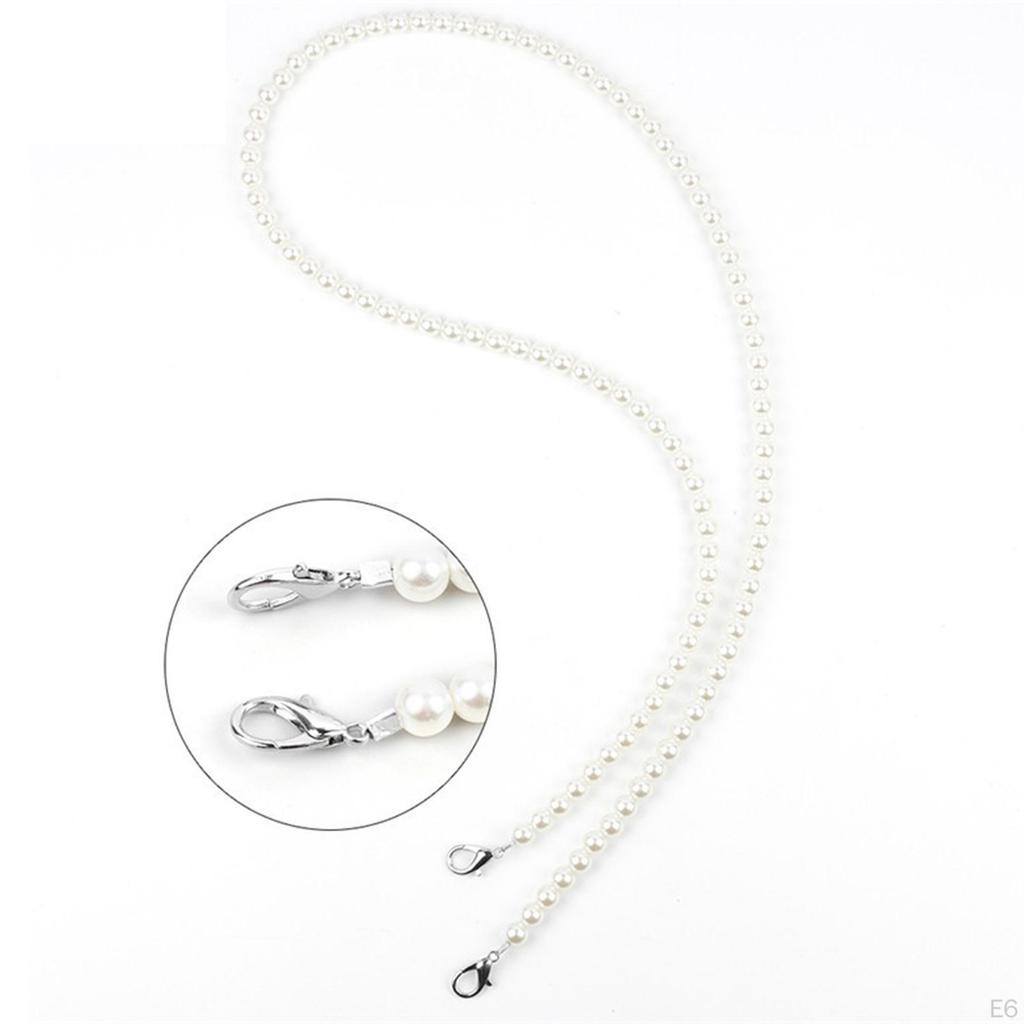 Pearl Bag Strap Purse Chain DIY Accessories Bead Replacement for Making