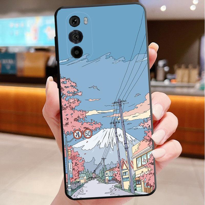 Phone Case For Motorola Edge 50 40 Pro 60 50 40 30 Ultra Neo Fusion Moto G85 G72 G53 G54 G84 G13 G32 Scenery Sky Moon Landscape