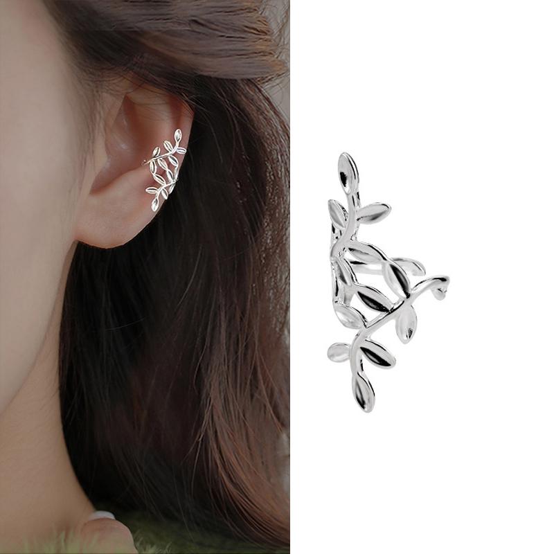 Shiny Cross Stars Tassel Clip Earrings Fake Piercing Ear Cuff Clip-On Earrings Without Hole Clips On Ears Earring Star Cartilage