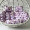 Cuscino per Divano Doppio con Motivo Floreale a Fiori per Arredo Casa e Comfort