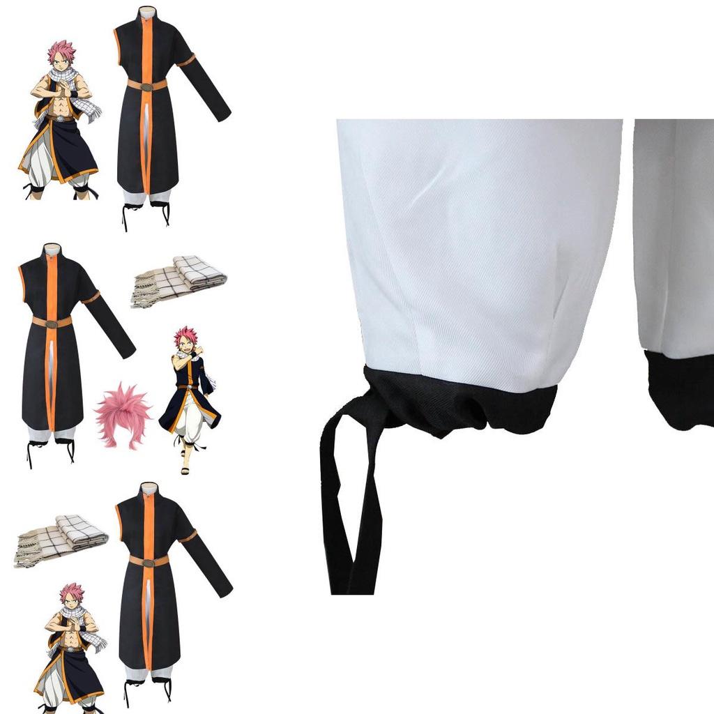 Exquisite Anime Fairy Tail Natsu Dragneel Halloween Cosplay Costume Unisex Outfit