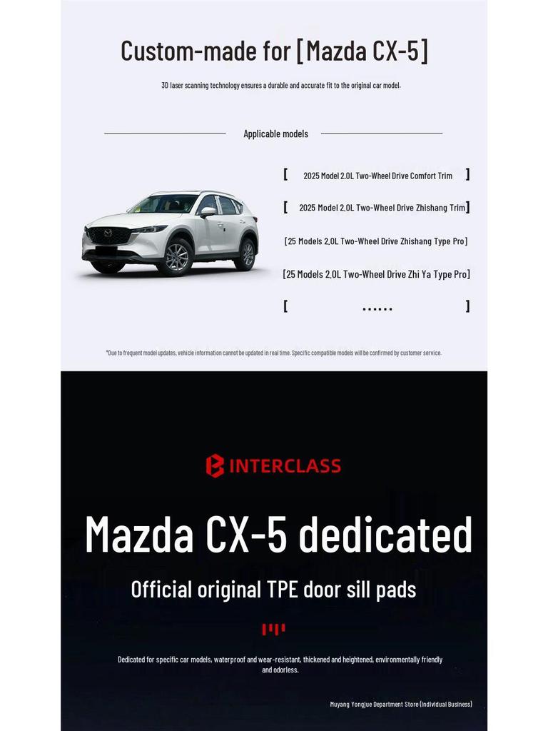 2025 Mazda CX-5 TPE Full Coverage Floor Mats & Interior Accessories