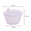 3L Salad Dryer with Bowl Strainer Washable Spinner for Vegetable Pasta