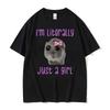 Funny Sad Hamster Meme Cry Men Women Cotton T Shirt Fashion Summer Casual Short Sleeve Streetwear Classic Print Unisex T Shirts