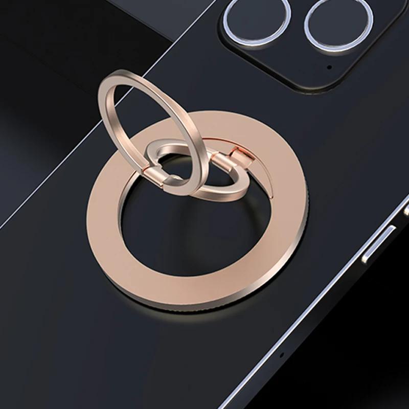 For MagSafe Phone Magnetic Finger Ring Holder for Iphone 15 16 Pro Max Mini Magnet Phone Stand Grip Mount Smartphone Accessories