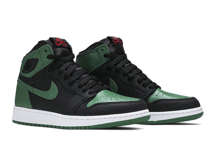 Jordan 1 Retro Vysoká Borově Zelená Černá (GS)