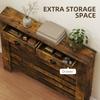 95.5H X 111Wcm Radiator Cover With Drawer Rustic Brown