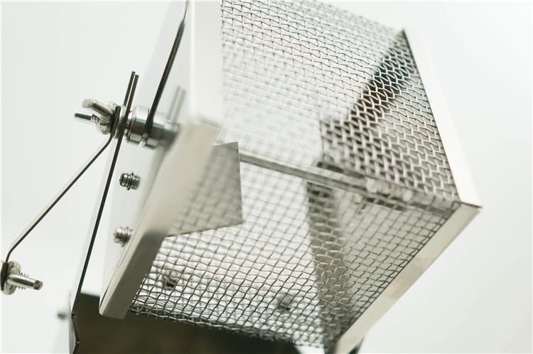 Desirable Home Kaffeeröster, Ferninfrarot, klein, manuelle Drehung mit Griff, Röstmaschine, Premium-Titan, 3,5 mm Maschenweite