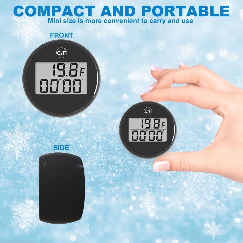 with Timer Water Temperature Gauge Waterproof Digital Thermometer Ice Bath Thermometer  Bathtub
