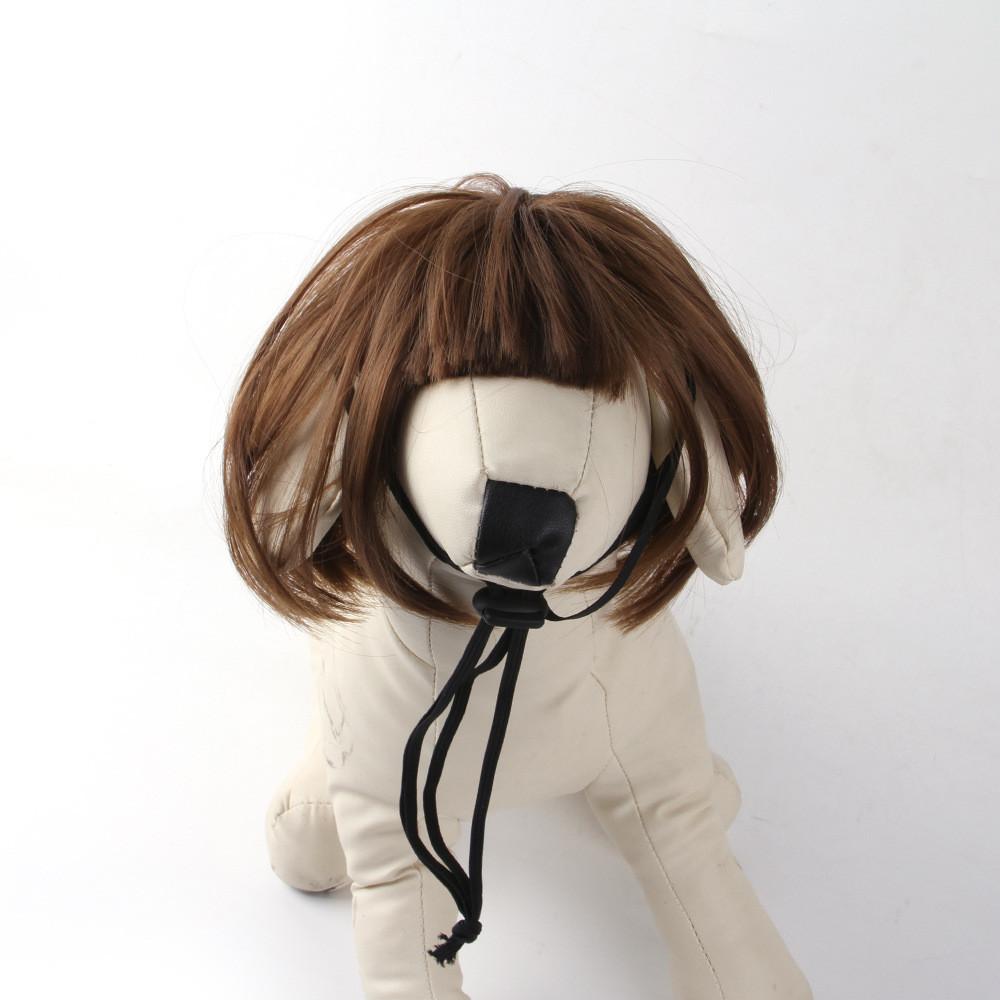 

Adorable Brown Short Hair Pet Headband Accessory For Fun And Playful Pet Styling