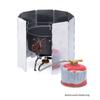 6-16 Plates Foldable Gas Stove Windshield Outdoor Camping Cooking Burner Windproof Screen Aluminium Alloy Stove Wind Shield