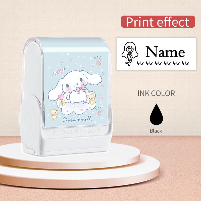 

Custom Cinnamoroll Name Stamp–Smudge-Free Washable Design for Back-to-School, and Holiday Gifting Perfect for Organization