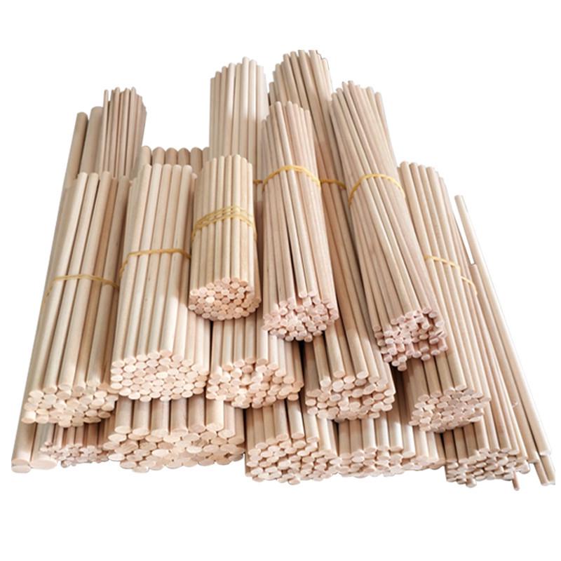 Round Birch Wood Dowels for DIY Projects, Architectural Models, and Crafts – Small Popsicle and Wooden Sticks