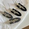 Korea Style Flash Diamond Star Barrettes Seamless Hair Clip Retro Fashion Bangs Hairpin Hair Accessories Acetic Acid Makeup
